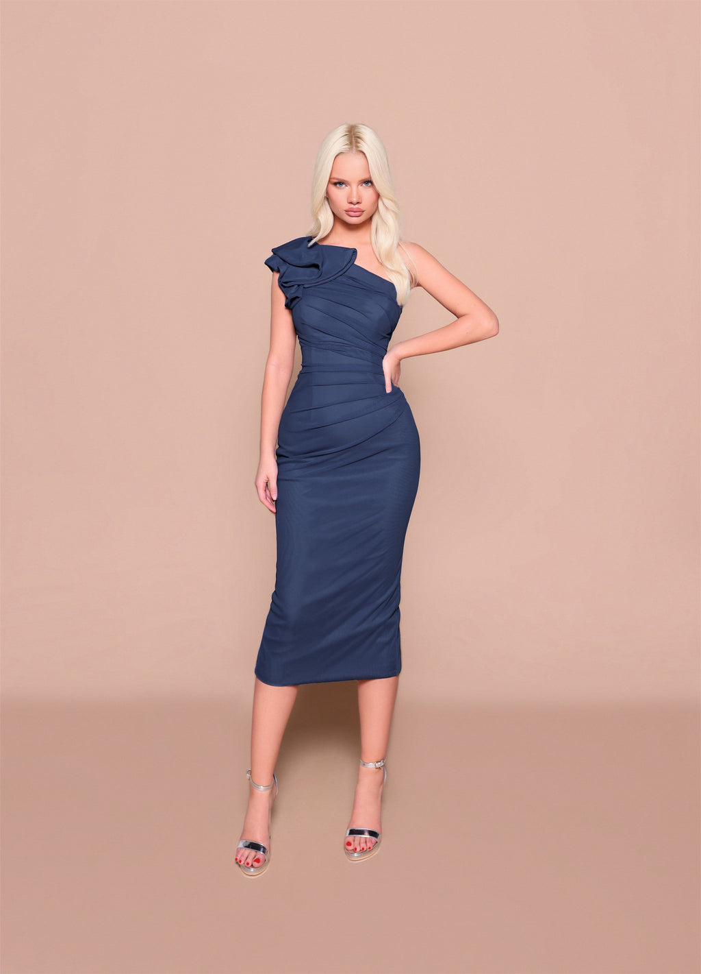 green emerald velvet dress Sleeveless 3D Floral Formal Dress | Brunswick Melbourne